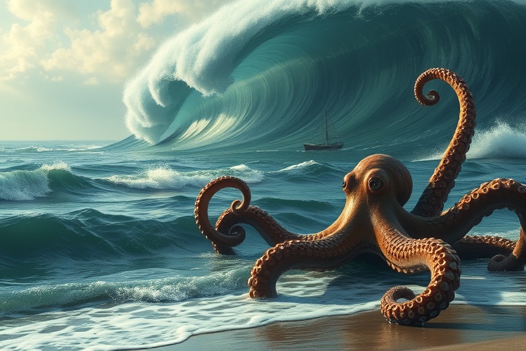 WATCHING A SMALL BOAT